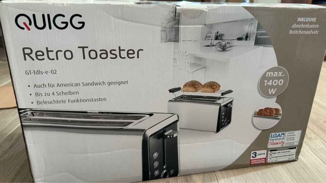 Kitchen Appliances Quigg Toaster Mint Green Quigg Retro Toaster - Main Image