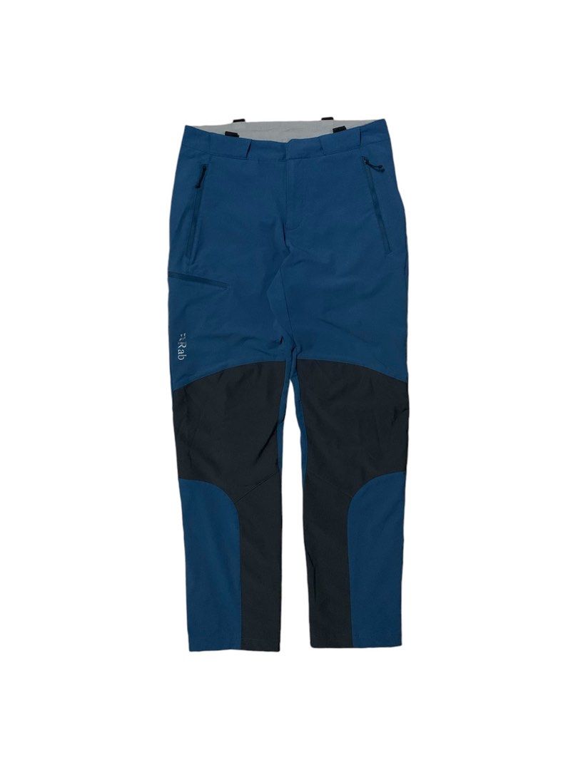 Rab Spire Trek Pants (Category: Jeans) located in Muntinlupa City. Submitted by rtyfck (Listing ID 1334406291, Image 1). Description: •ITEM NAME : Rab Spire Trek Pants •WIDTH : 30-32 •LENGTH : 41.5 •LEG OPENING : 7-9 •SIZE : M •ISSUE : fade on logo •OVERALL CONDITION : 9/10.