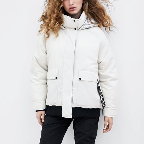 Zara recycled capsule puffer jacket online