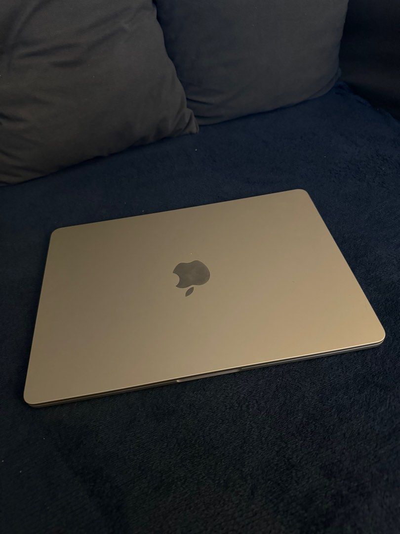 RUSH MACBOOK AIR M2 STARLIGHT (Category: Laptops & Notebooks) located in Marikina City. Submitted by pr3ttypreloved (Listing ID 1334473948, Image 2). Description: RUSH FOR SALE MACBOOK AIR M2 256GB 13” STARLIGHT - warranty until 2025 - excellent condition, good as brand new - 100% battery health, cycle count: 12 - bought in august from digital walker - complete inclusions original adapter and charging cable with box - Apple M2 chip with 8-core CP