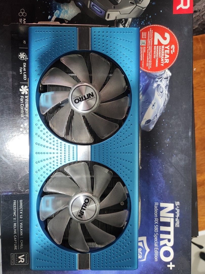 Sapphire Nitro RX580 8G G5 SE Computers Tech Parts Accessories Computer Parts on Carousell