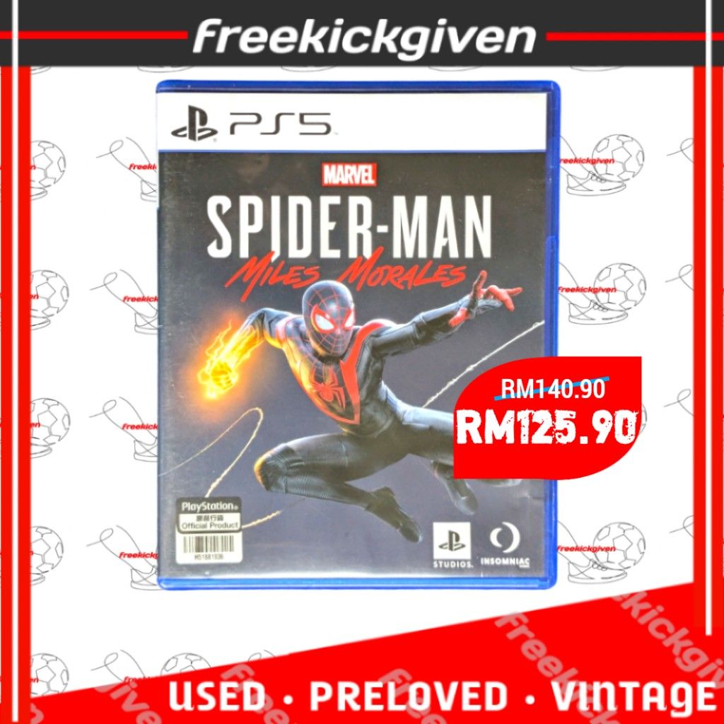 SPIDERMAN MILES MORALES Physical Disc (Region 3), Video Gaming, Video ...