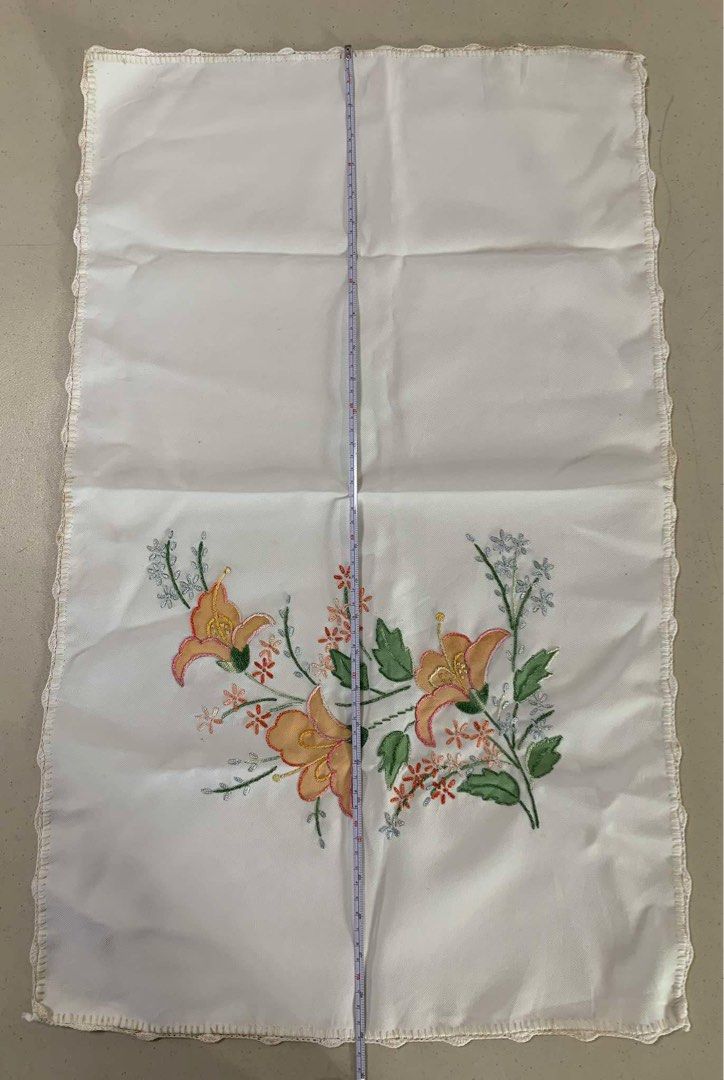 Table Linen or Doily (Category: Table Linen & Textiles) located in Quezon City. Submitted by meggoquingco (Listing ID 1334484266, Image 2). Description: 74 cm x 45 cm.