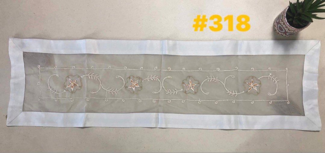 Table Runner (Category: Table Linen & Textiles) located in Quezon City. Submitted by meggoquingco (Listing ID 1334492966, Image 1). Description: 88 cm x 25.5 cm.