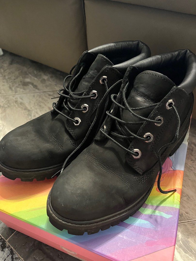 Timberland Nellie Chukka Boots in Black Eyelets Waterproof