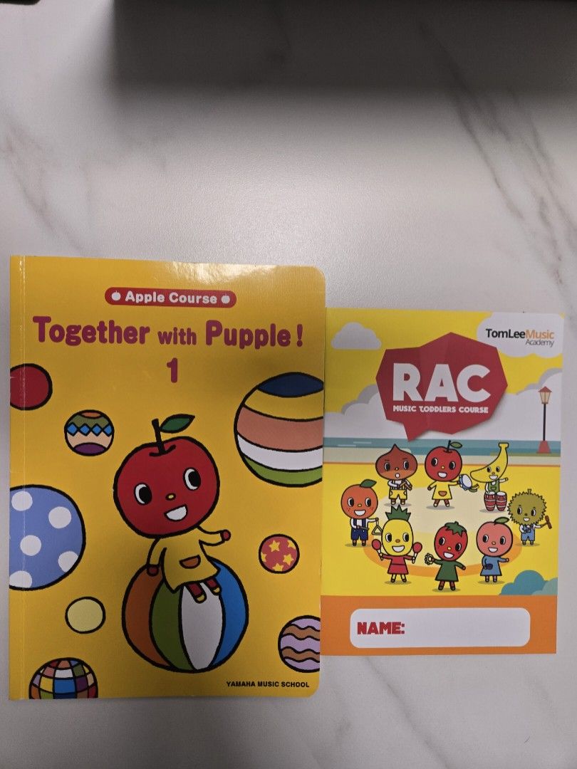 Tomlee 紅蘋果Apple Course Together with Pupple RAC Music Toddlers Course,  興趣及遊戲, 書本& 文具, 兒童書籍- Carousell