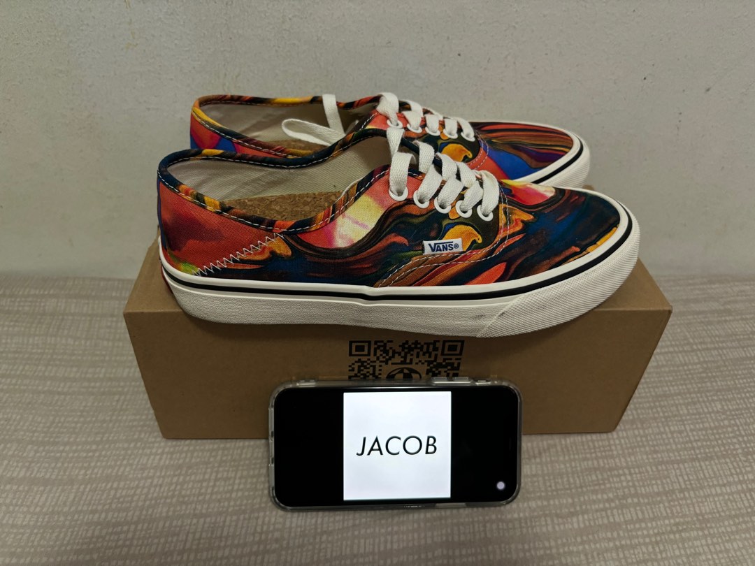 Vans 3 Pack Raspberry Radiance Vans Authentic VR3 Resin Rainbow Multi Marsh, Men's Fashion, Footwear ...