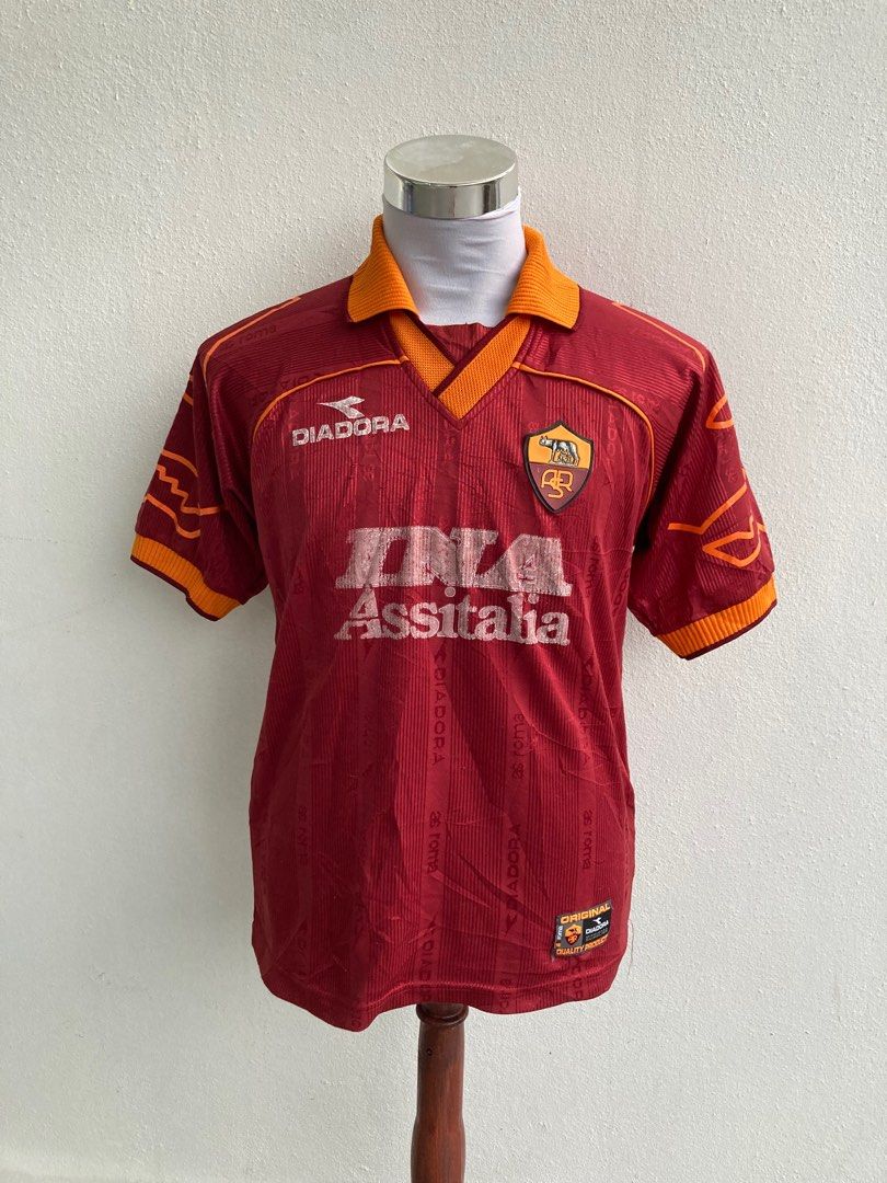Diadora AS Roma Diadora 99/00 Home Shirt TOTTI #10