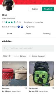 (Kategori: ) berada di . Dikirim oleh babyjohnstuff.crsl (ID iklan 1334378855, Gambar 1). Deskripsi: .