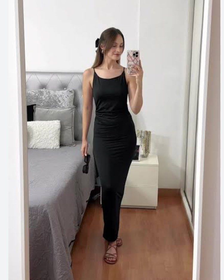black dress ripped TORN DRESS