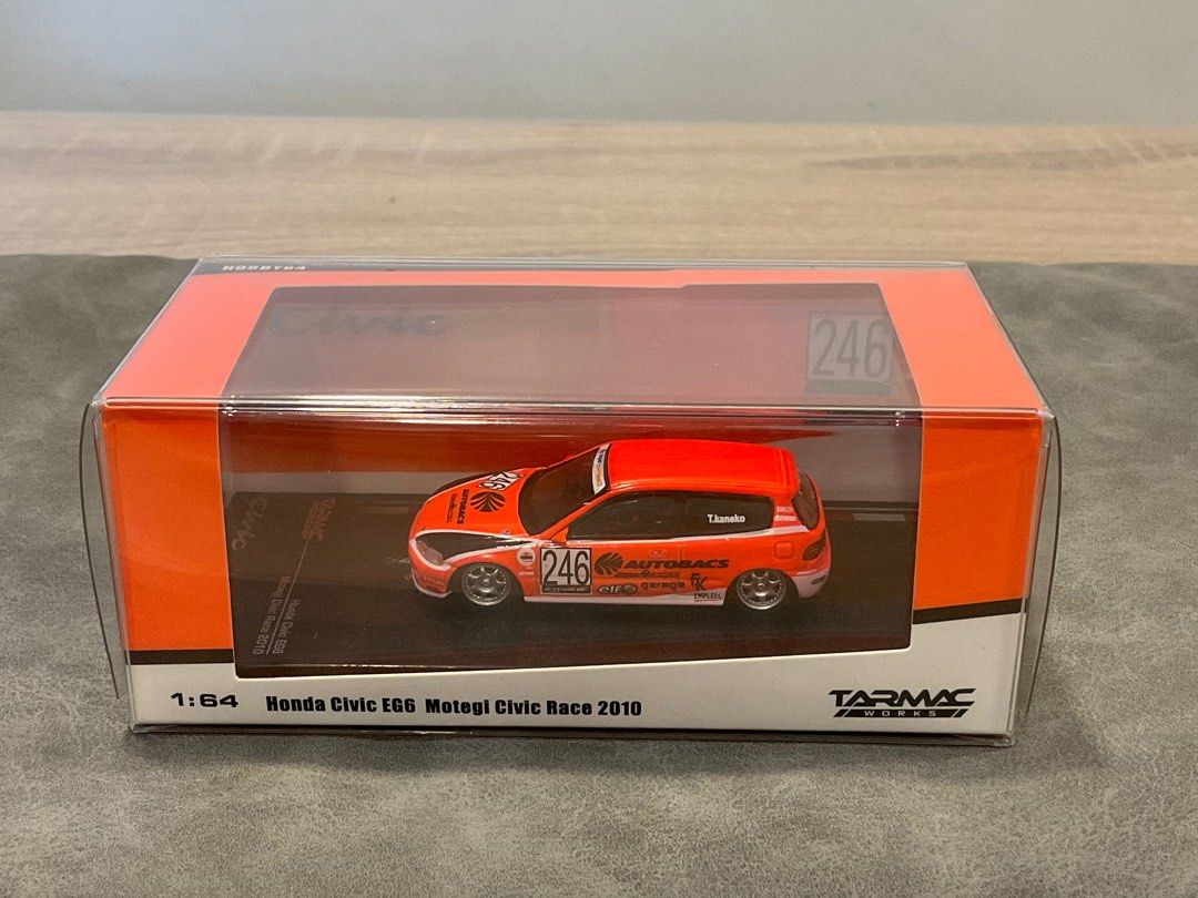 1/64 Tarmac Works Honda Civic EG6 Motegi Civic Race 2010, Hobbies