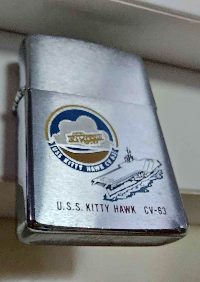 Zippo U.S.S. Kitty Hawk (CV-63) Vintage 1970 s USS Kitty Hawk CV