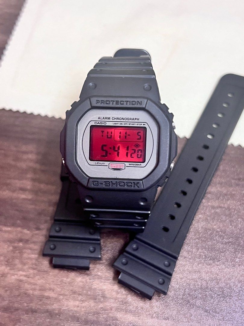 二手 G-Shock 20th Anniversary “TRIBUTE” Series DW-5700ML-1 換左DW-5000 代用殼