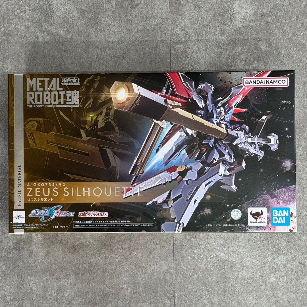 開封品　BANDAI メタルロボット魂 A.GX754/V2 ZEUS Unboxing METAL ROBOT SPIRITS SIDE MS ZEUS SILHOUETTE