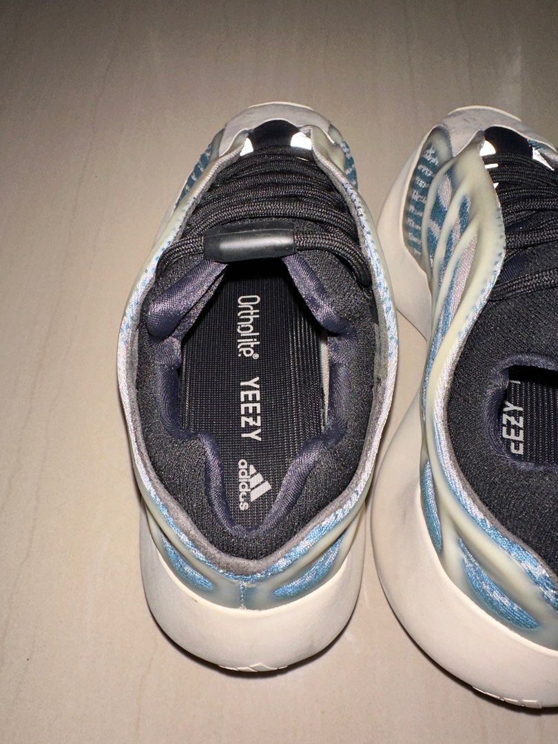 Adidas Yeezy 700 Kyanite US7 (Category: Sneakers) located in Manila. Submitted by xiaolongbaeeee (Listing ID 1334601476, Image 2). Description: Size US 7 / UK 6.5 (fits 7.5-8 women) • 100% Authentic • Used less than 10 times • Needs cleaning (only flaw) • With original box.