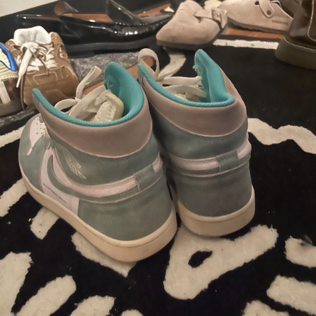 AJ1 Turbo Green Air Jordan Jordans, Men's Fashion, Footwear