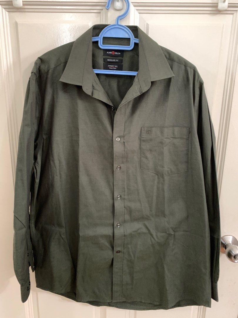 ALAIN DELON long Sleeve Shirt, Men's Fashion, Tops Sets, Shirts