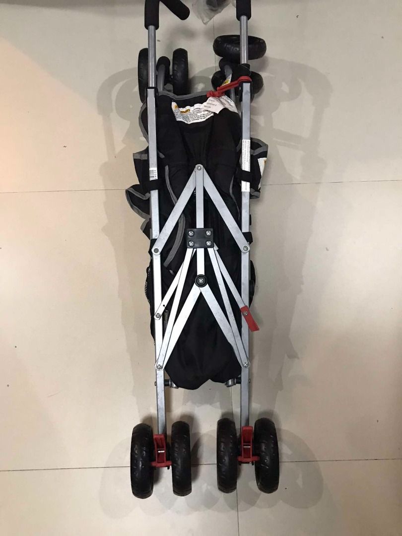 Anko Layback Umbrella Stroller (Category: Strollers) located in Santa Rosa. Submitted by aeonkraft2026 (Listing ID 1334605222, Image 3). Description: Suitable for ages: 0+ years Dimensions/Size: Product dimensions: 101cm (H) x 44cm (W) x 85cm (D) Maximum weight capacity: 15kg Material: Outer: Polyester Fill: Polyurethane (PU) foam Frame: Metal, polypropylene (PP), polyamide (PA), polyethylene (PE) and ethylene-vinyl acetate (EVA) Assembly: Adult 