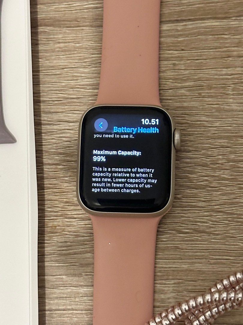 Jam Tangan Pink Apple Watch Se Pink Sand Iwatch Series Rose Gold