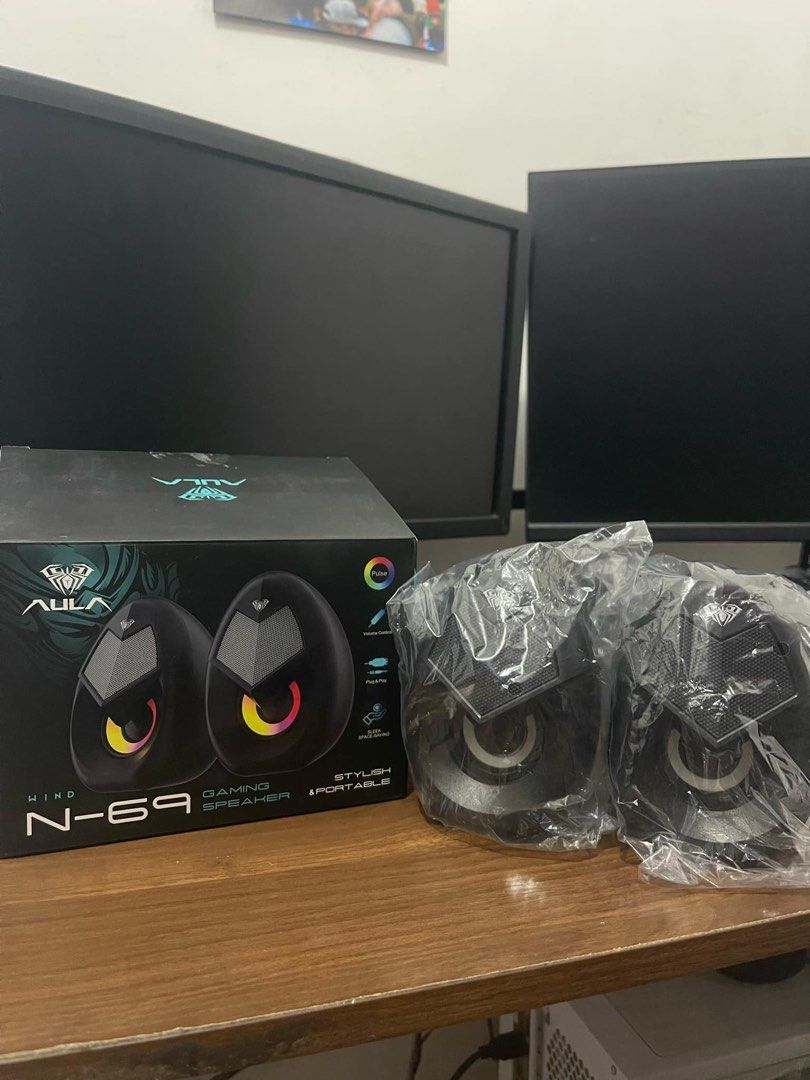 Aula Wind N-69 Gaming Speaker (Category: Soundbars, Speakers & Amplifiers) located in Cabuyao City. Submitted by whatellawore (Listing ID 1334614436, Image 2). Description: 📌 Aula Wind N-69 Gaming Speaker 📌 used but not abused. 📌 good as new 📍Tanauan Tanza Cavite can do shipping, buyer will shoulder shipping fee.
