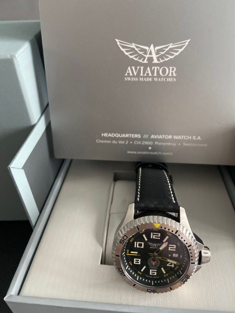 Aviator swiss watch