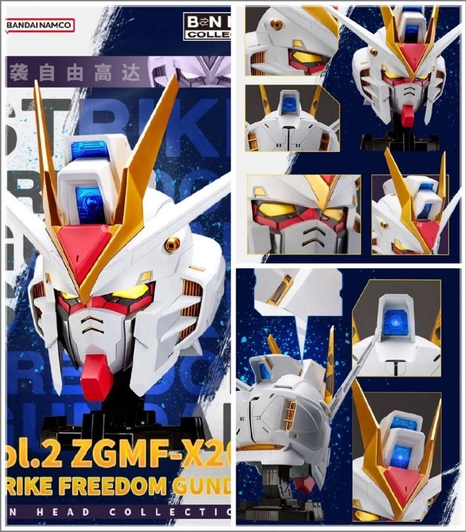 Bandai BN Head Collection Vol.2 – Strike Freedom Gundam - Gundam seed destiny (Category: Gundam Model Kits) located in Singapore. Submitted by shinn_authentic_collectibles (Listing ID 1334567587, Image 3). Description: Brand new authentic Self collect Tiong Bahru Q express add $5 .