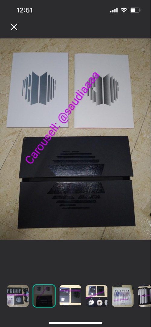 BTS PROOF-standard & compact (Category: K-Wave) located in Shah Alam. Submitted by saudiaaaa (Listing ID 1334590486, Image 2). Description: All included except pcs - can nego.