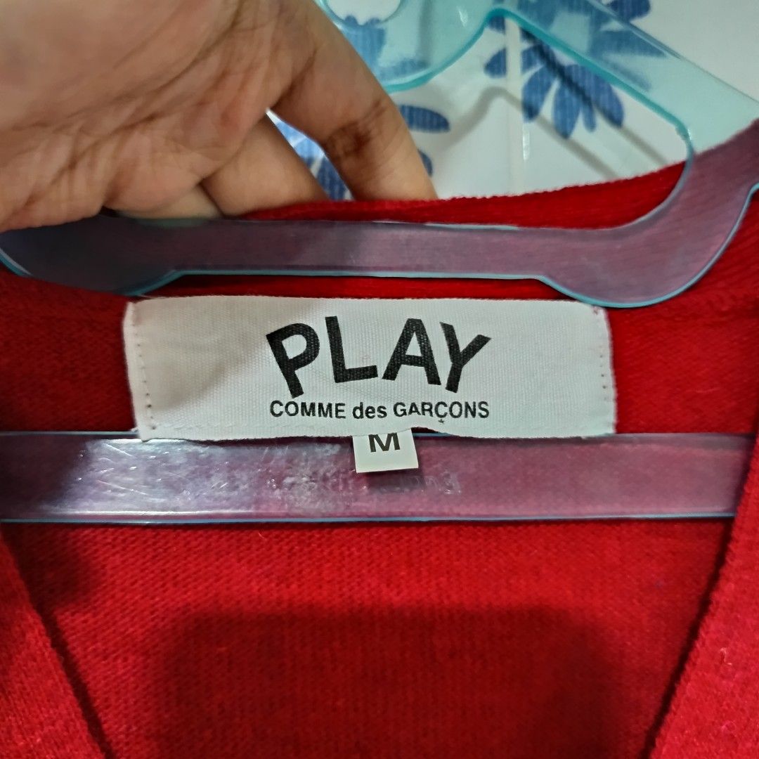 Garçons Play Real Vs Fake Cdg Cardigan Comme De Garcons Fake COMME