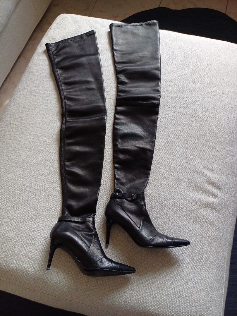 Chanel over the knee The Devil Wears Prada boots. Carousell
