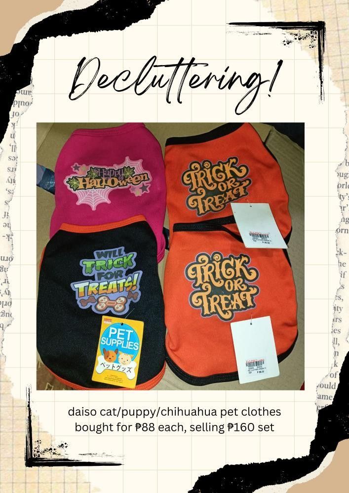 Daiso dog clothes shop