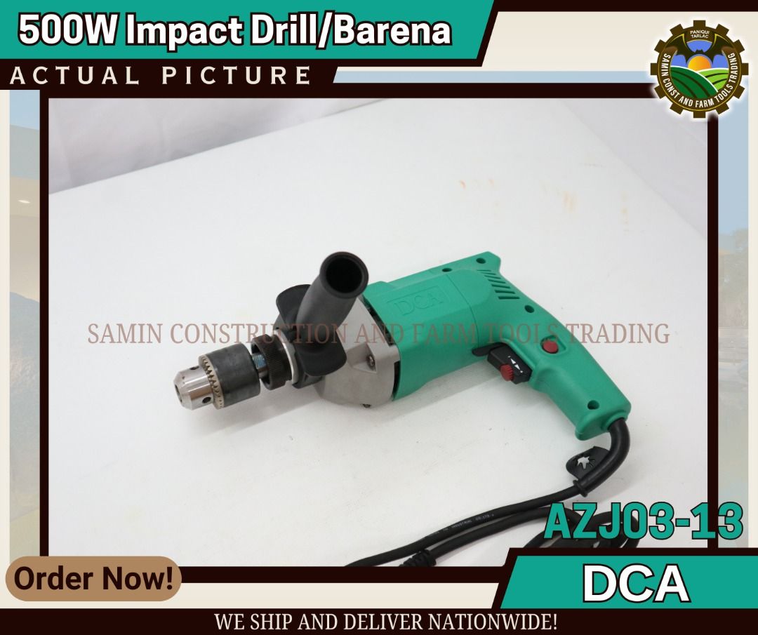 DCA 500W Electric Impact Drill (AZJ0213), Commercial & Industrial