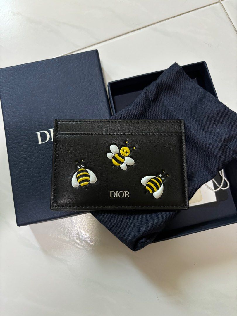 Dior kaws bee card holder top