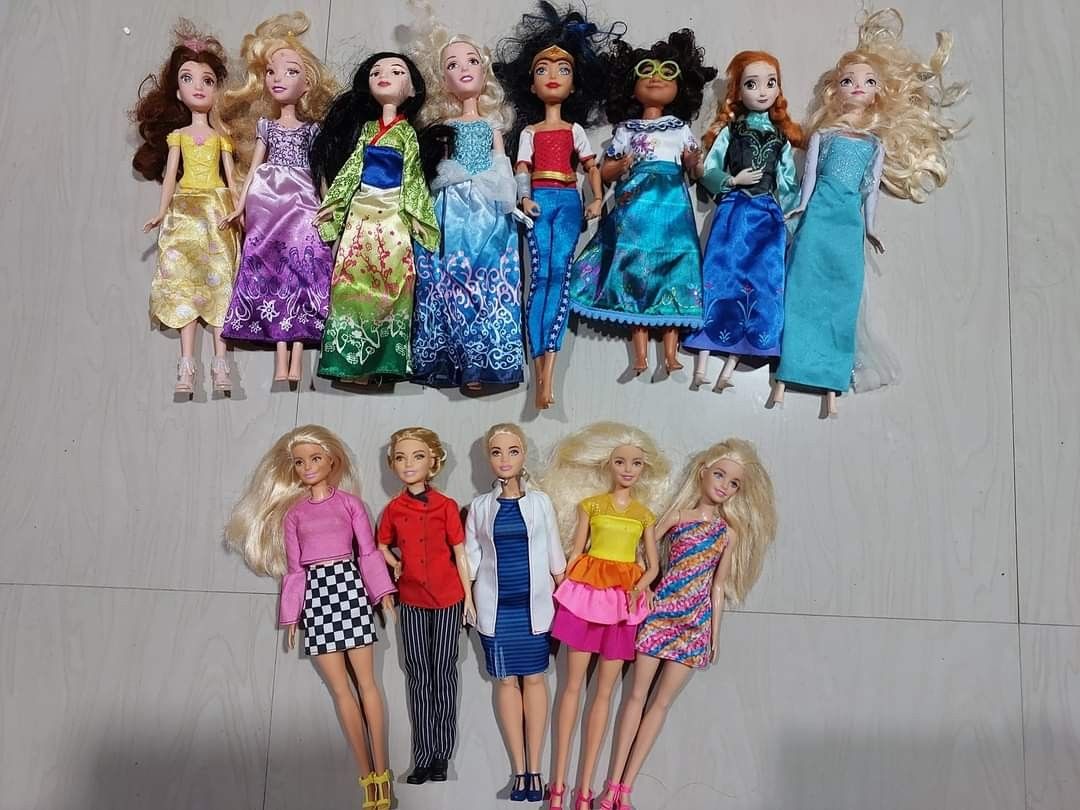 DISNEY AND BARBIE DOLLS SET Hobbies Toys Toys Games on Carousell