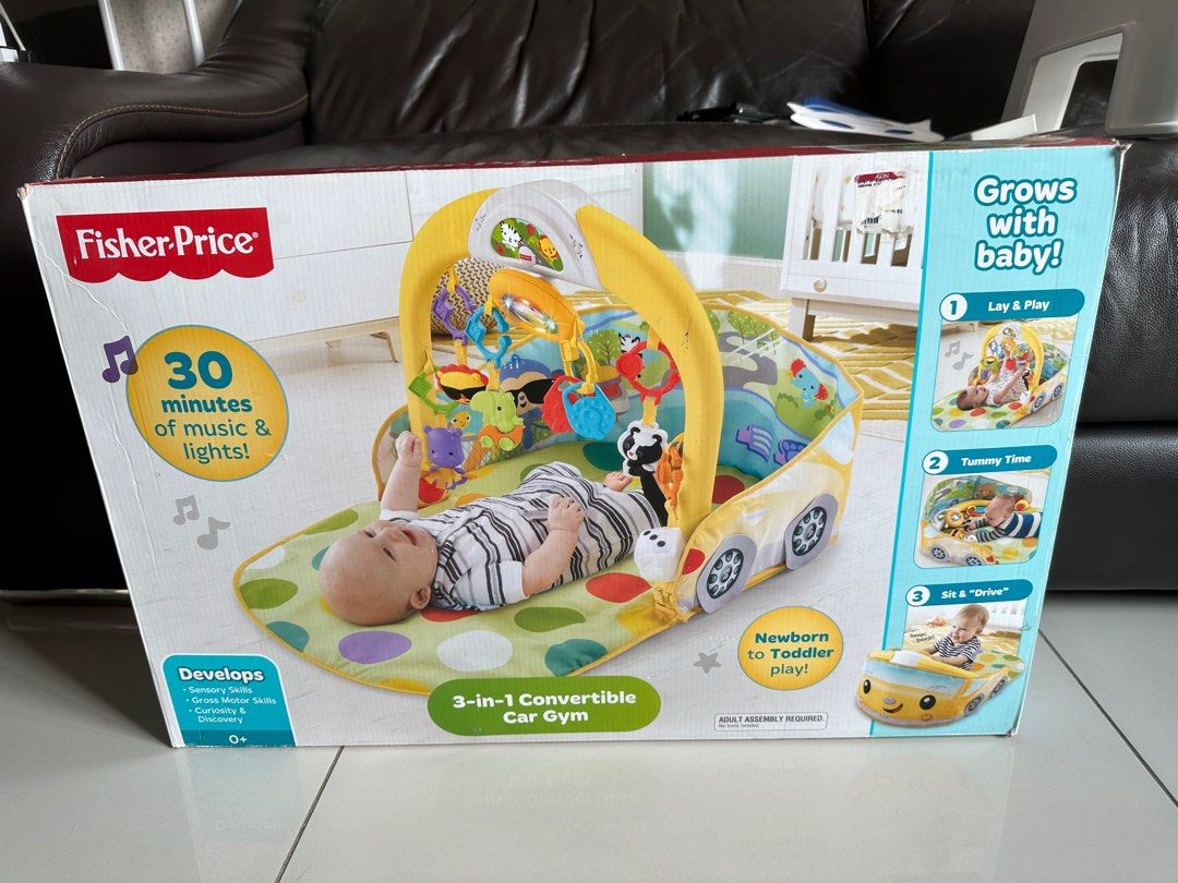 Preloved Fisher Price 3in1 Convertible Car Gym