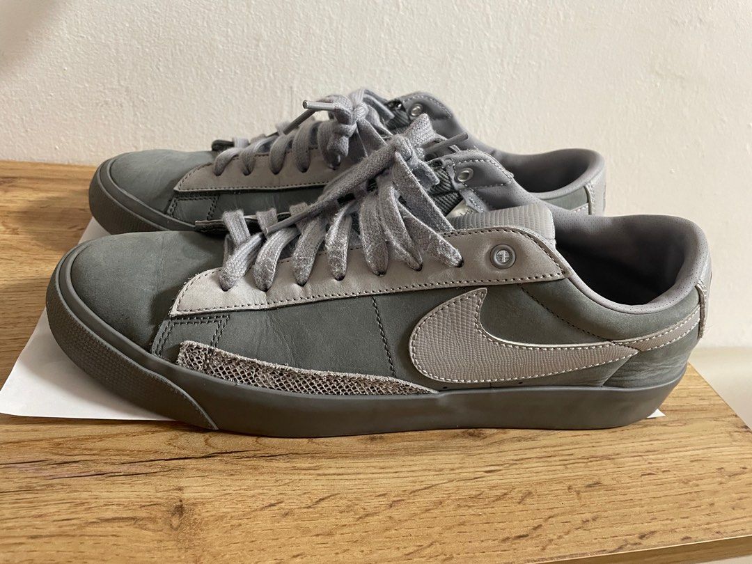 FPAR Nike SB Blazer Low Cool Grey Sneakers Size 43
