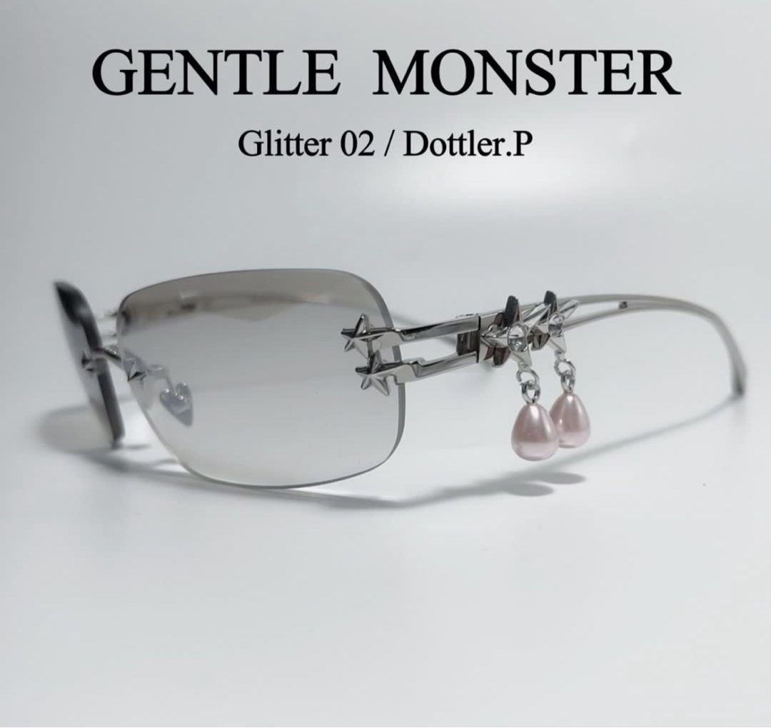 GENTLE MONSTER Jentle Salon Jennie Glitter 02 Silver Metal