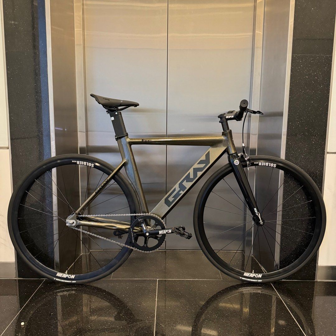 Gray fixie/frame set$450/complete bike $750/aero bike/brand new