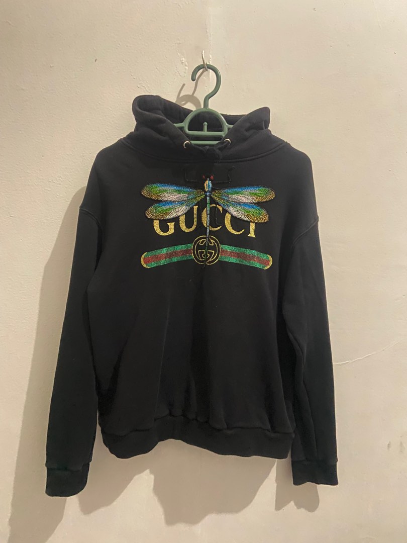 Gucci dragonfly hoodie best sale