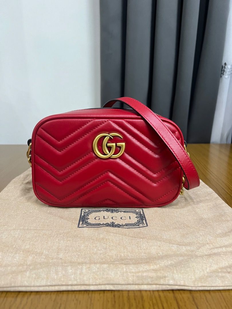 Gucci marmont camera bag red outlet