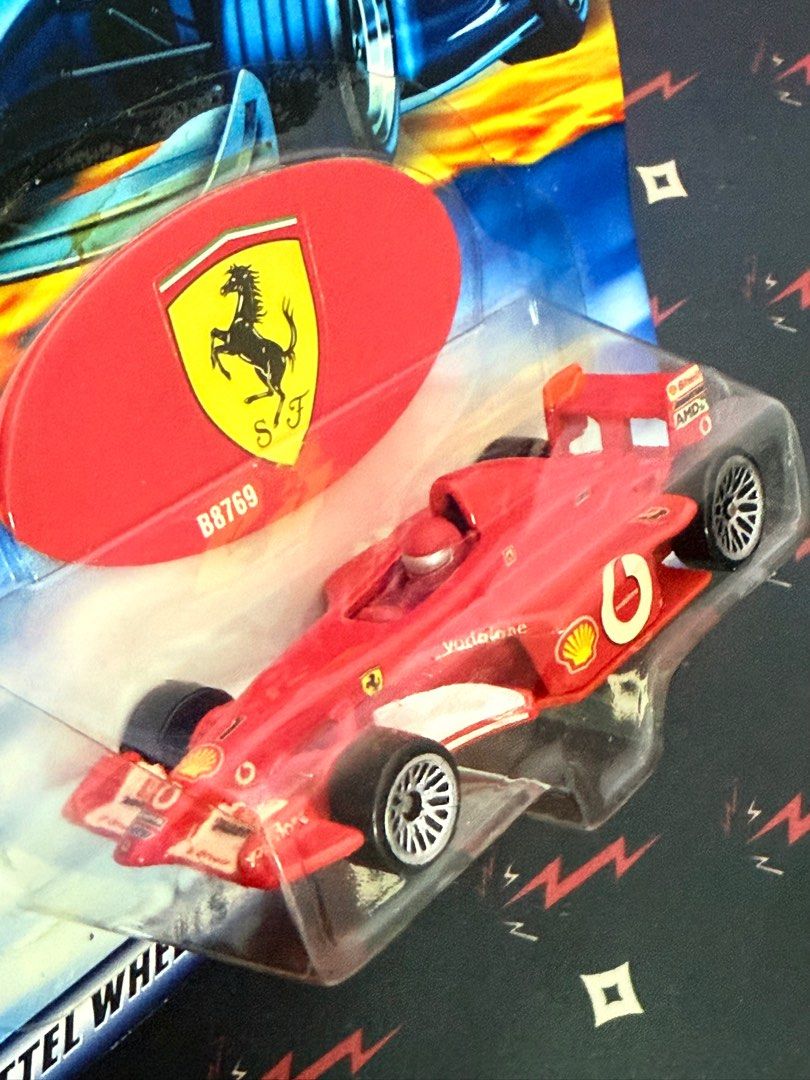 Hot Wheels HTF Ferrari F1 Vodafone Hotwheels Grand Prix Red, Toys