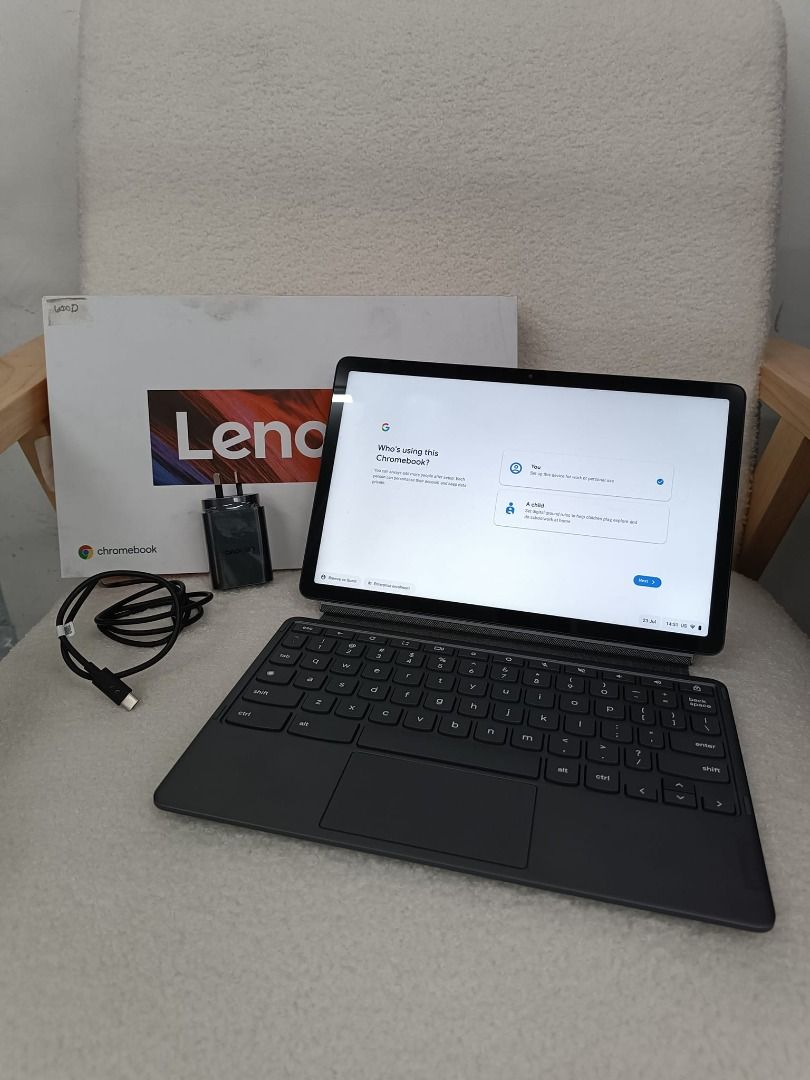 IdeaPad Duet 3 Chromebook (Category: Laptops & Notebooks) located in Muntinlupa City. Submitted by affordable_surplus.1 (Listing ID 1334629514, Image 2). Description: IdeaPad Duet 3 Chromebook Surplus from Australia Price: P9,900 Storage: 64GB RAM: 4GB Display: 10.95" 2K TS ➡️Contact Person: Reine David ➡️Number: 09611741423.