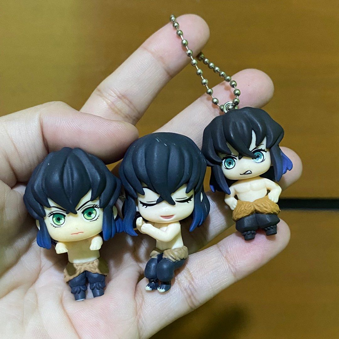 Inosuke Hashibira Demon Slayer / Kimetsu No Yaiba Mini Figures Keychain ...