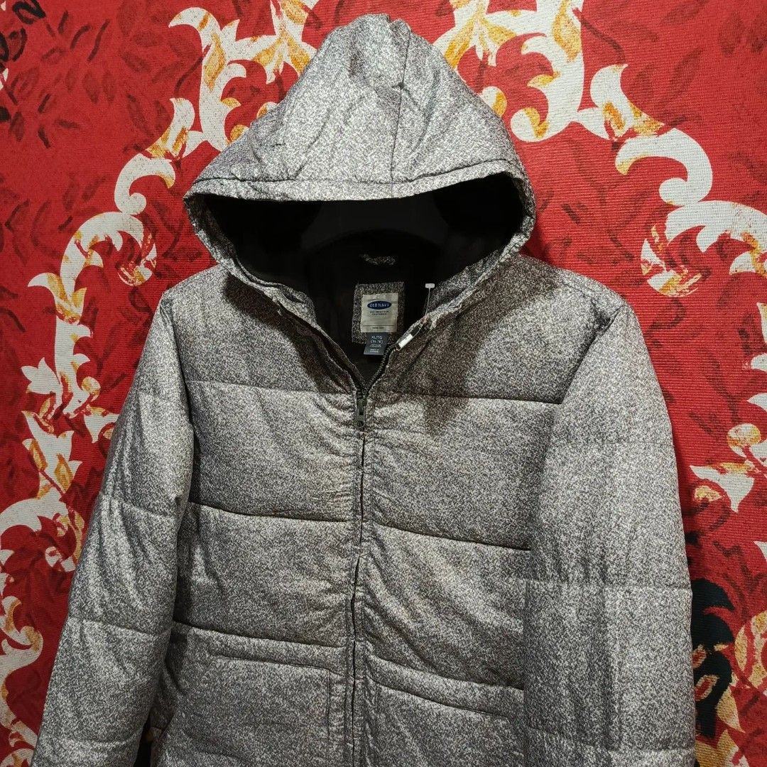 Jaket PUFFER OLD NAVY tebal hangat hiking mulus murah size L P 67cm L  54cm) - Technical View