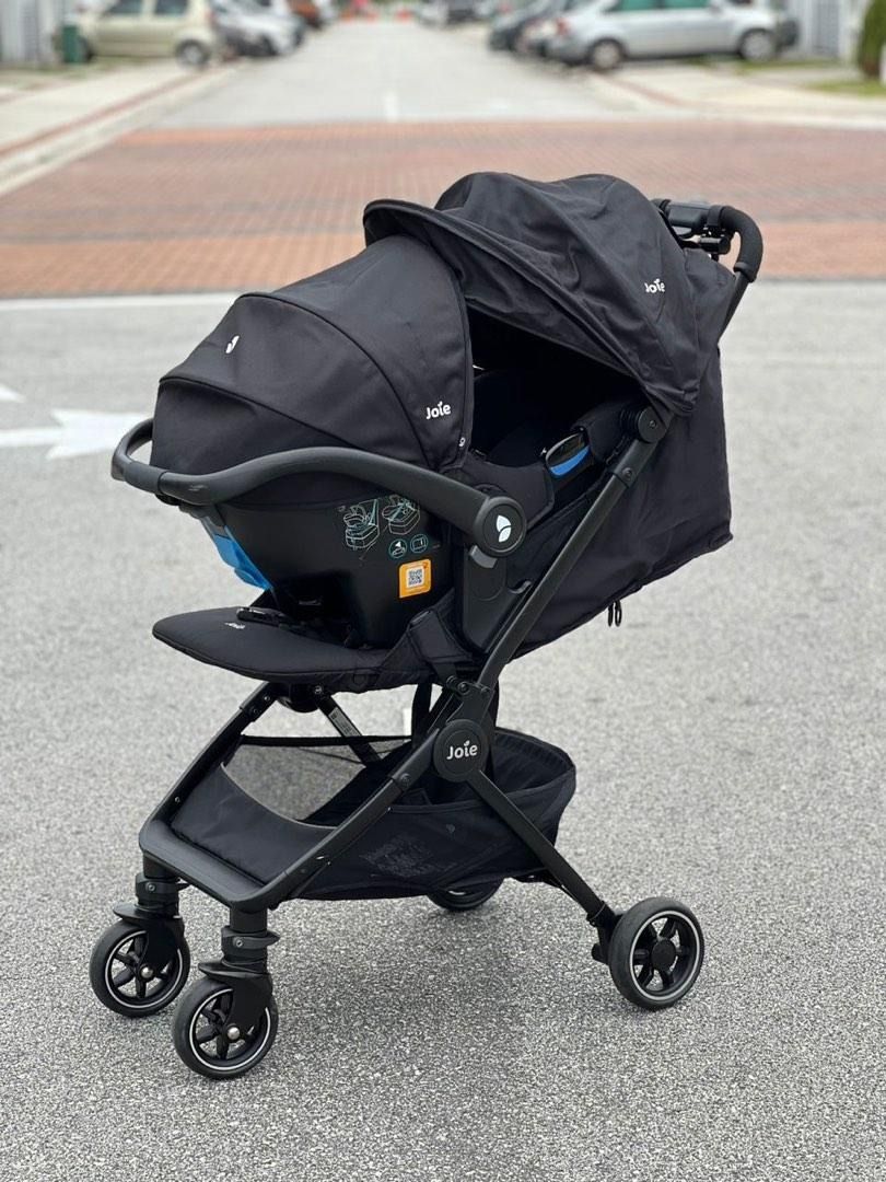 Joie Pact Travel System Coal infant carrier baby seat and stroller in one Babies Kids Going Out Strollers on Carousell