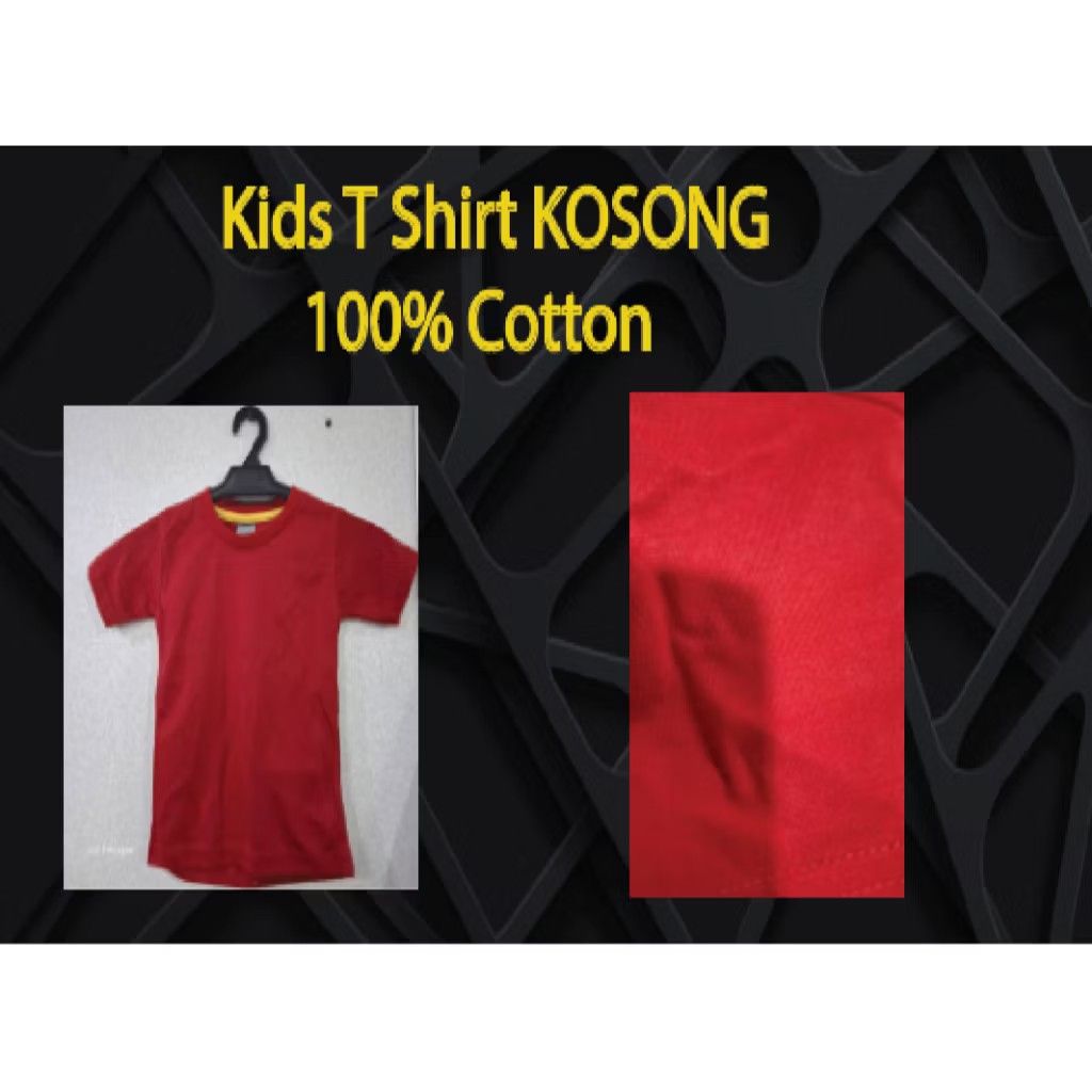 KID TSHIRT kosong plain tshirt round neck Men s Fashion Tops Sets Tshirts Polo Shirts on Carousell