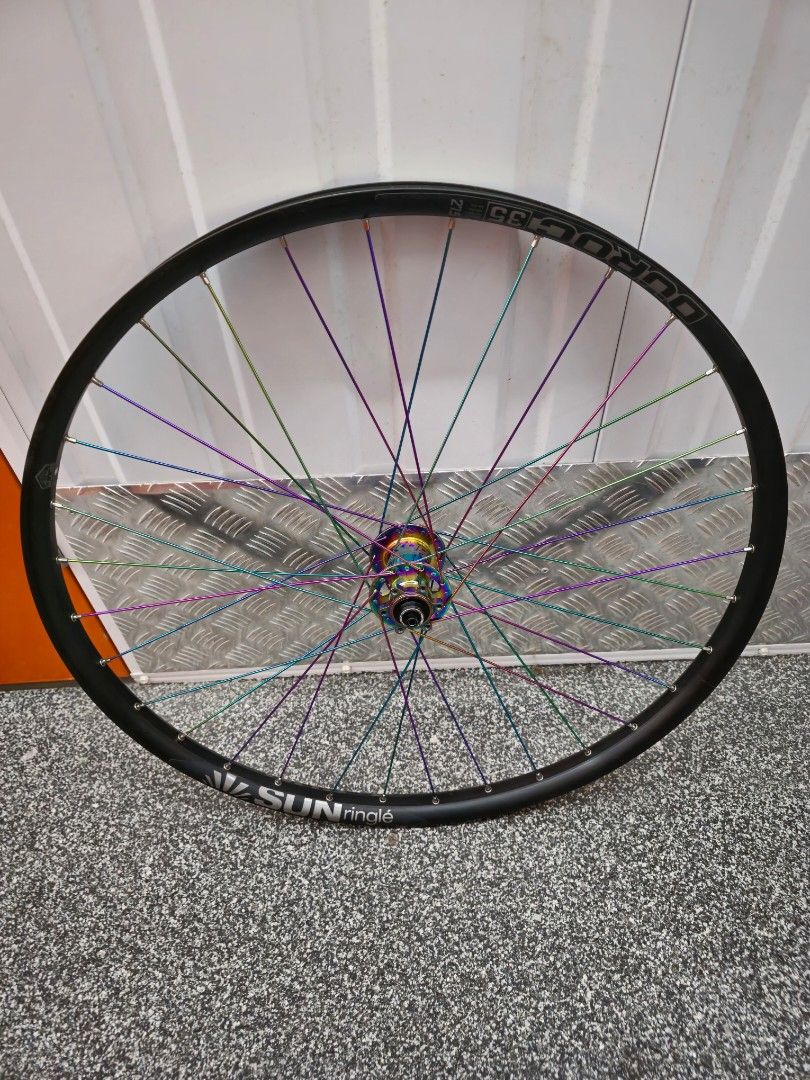 Koozer 27.5 wheelset Oil slick with Duroc 35 rims for Sale Sports Equipment Bicycles Parts Parts Accessories on Carousell