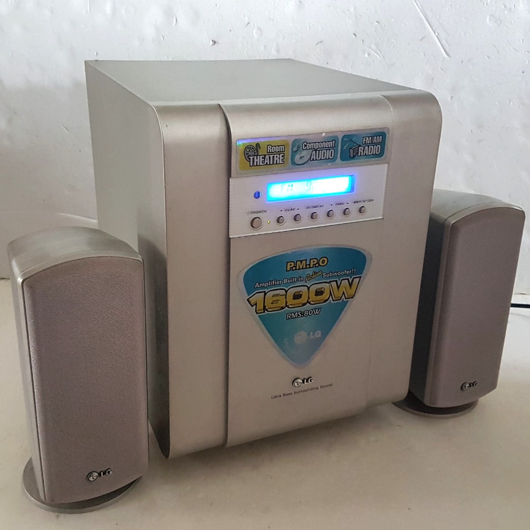 LG Mini Component, Amplifier, Stereo HIFI 1600 Watts Boombox, LG