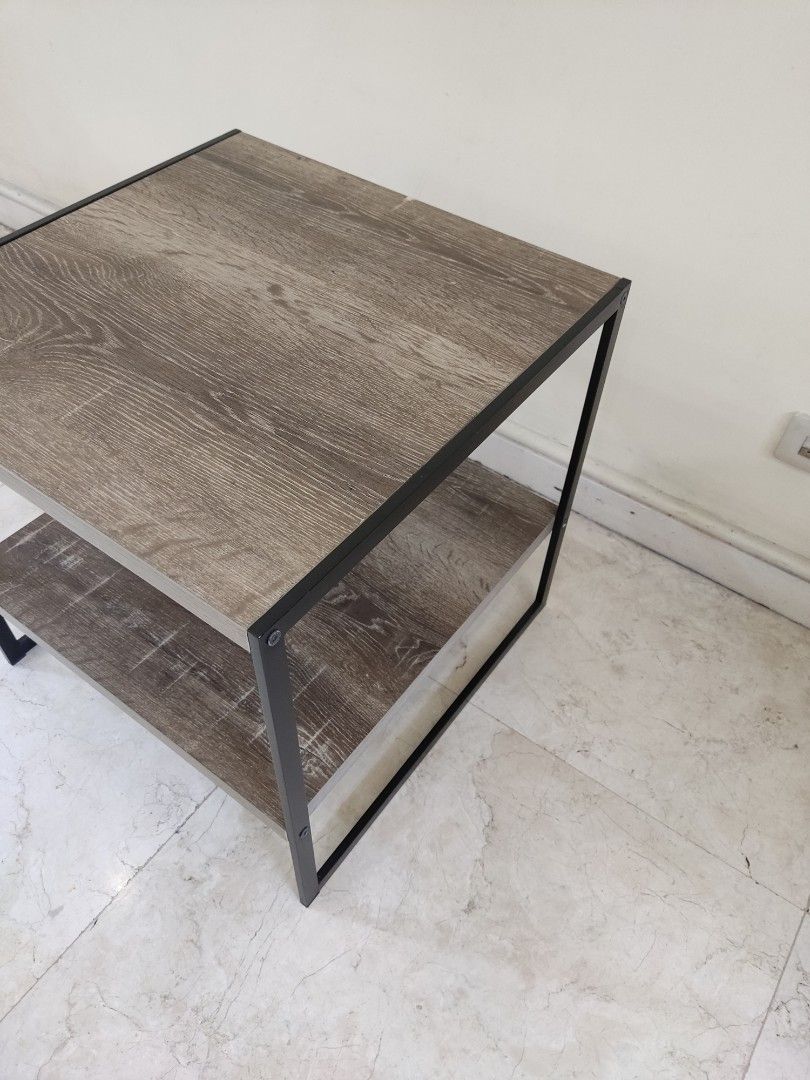 Living Room Side Table Coffee Table Center Table (Category: Tables & Sets) located in Quezon City. Submitted by fashionthriftstore (Listing ID 1334720430, Image 3). Description: Living Room Side Table Coffee Table Center Table P1, 300 Second hand No issues other than my son's drawing and a little peel. You can replace it with a wallpaper. See photos.