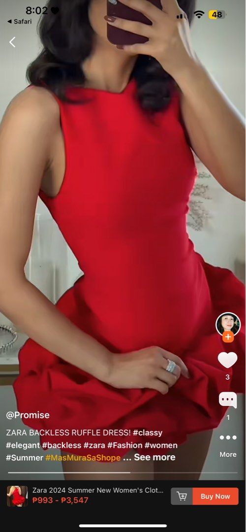 Looking for this Zara Red Dress (Category: Dresses) located in Mabalacat. Submitted by cococo008 (Listing ID 1334662205, Image 2). Description: Im looking for this trending zara dress. Feel free to message me if you have it.