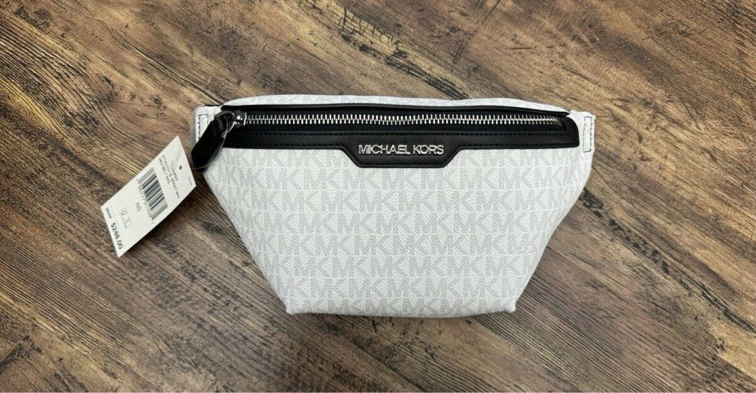 White michael kors belt bag cheap